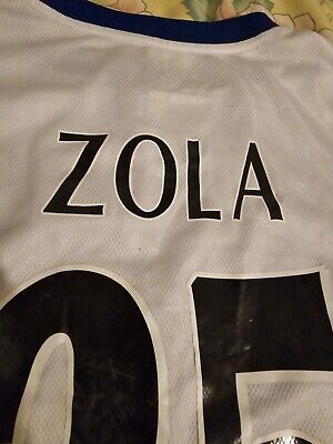 Vintage Umbro Chelsea Fc Long Sleeve Jersey Zola #25 1996 Vintage Umbro Chelsea Fc Long Sleeve Jersey Zola #25 1996