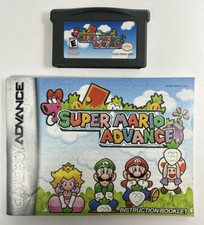 Super Mario Advance GBA Nintendo Gameboy Advance w/ Booklet Manual