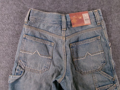Urban Pipeline Up Carpenter Shorts Boys 8 Blue Jorts Hip Hop Baggy Skater Y2K - Picture 12 of 15