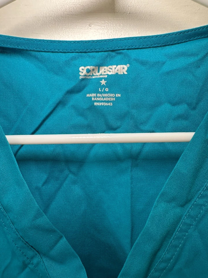 ScrubStar Unisex Scrubs Set Top & Bottom Size L - Image 4 of 4