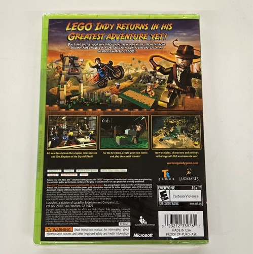 LEGO - Indiana Jones 2 L'aventure continue (XBOX 360, 2009) SCELLÉ - Photo 2/2