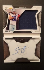 2021 Panini Playbook Rookie Jersey Autograph Simi Fehoko #242 /299 (AU, MEM, RC)