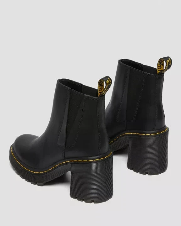 Dr. Martens Botines Chelsea Piel Spence de Tacón Abocinada Negro - Imagen 3 de 4