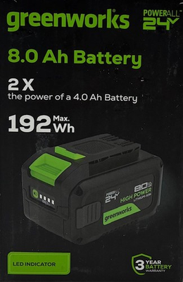 #ad Greenworks 24V 8.0Ah Lithium Ion Battery $159.60