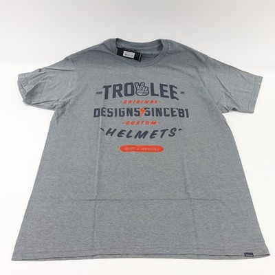Troy Lee Designs Roll Out T-Shirt (LARGE) (ASH HEATHER) - New