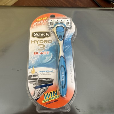 #ad Schick Hydro 3 Blast Razor amp; 2 Cartridges NEW Sealed With Travel Case $16.84