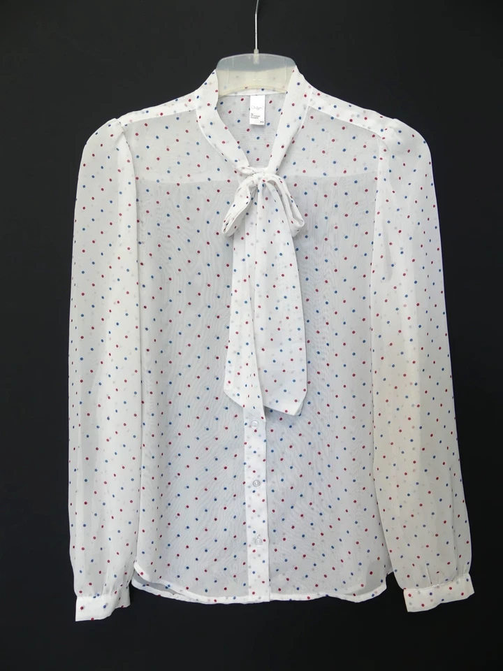 NEUF, Chemisier AMERICAN APPAREL, blanc transparent, T 36 - Photo 2/4