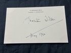 Thornton Wilder-Signed Postcard 3x Pulitzer Prize Winner With COA,  Type 1 Photo — photo 1