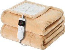 Electric Heated Blanket Throws w/ Overheat Protection Machine Washable 72'x84''