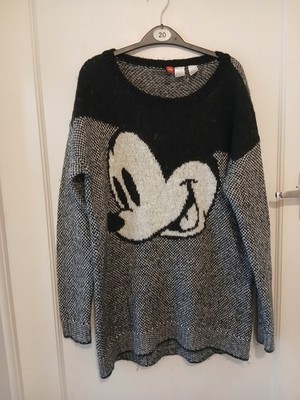 Divided By H&M Disney Mickey Mousr Oversize Tunika Strick Pullover