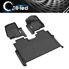 Floor Mats for 2015-2025 Ford F-150/ F150 Lightning SuperCrew Cab 3D TPE Liners