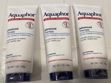3x Aquaphor Healing Ointment Advanced Dry Skin Protectant 7 oz each Exp 2027