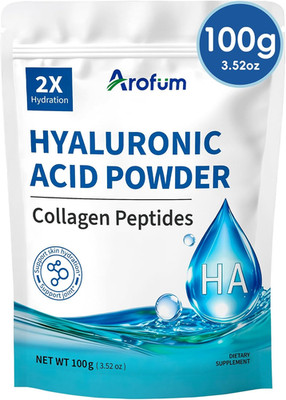Hyaluronic Acid Powder, with Collagen Peptides   DIY Hydrating Serum & Skincare