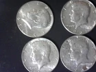 40% Silver Kennedy Half Dollars, 8 Coins, Circulated