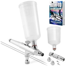 Dual Action Airbrush Kit with 2 Large Cups