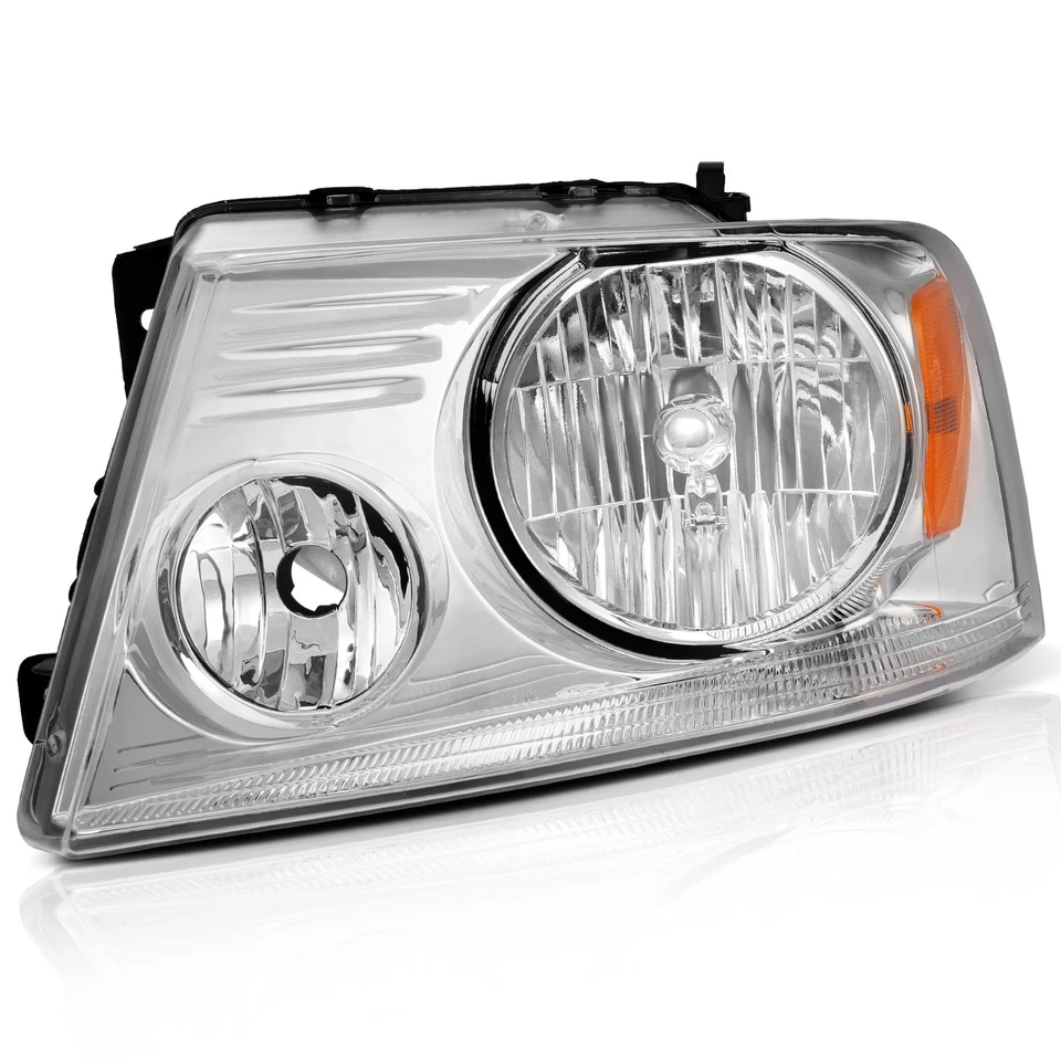 For Ford  F150 2004-2008 Headlights Assembly Pair Replacement Left + Right Sides - Image 3 of 4