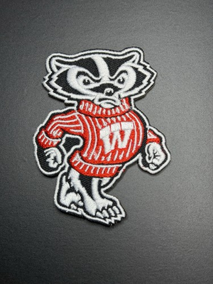 #ad Wisconsin Badgers Embroidered Iron On Patch $5.99