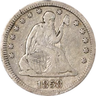 1858-P Seated Liberty Quarter Great Deals From The Executive Coin Company