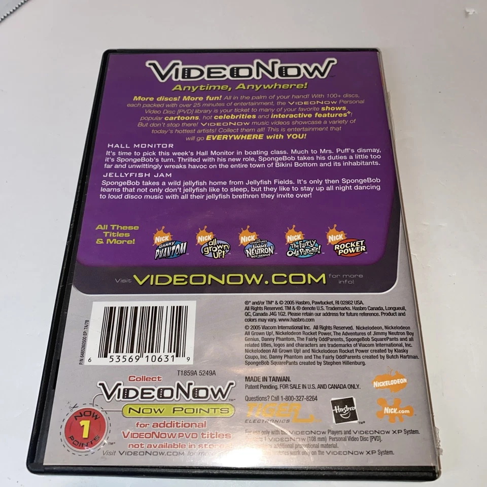 Nickelodeon Video Now Paquete de 3 PVD Bob Esponja Jimmy Neutrón y Padres Extraños Lote Foto 4 de 4