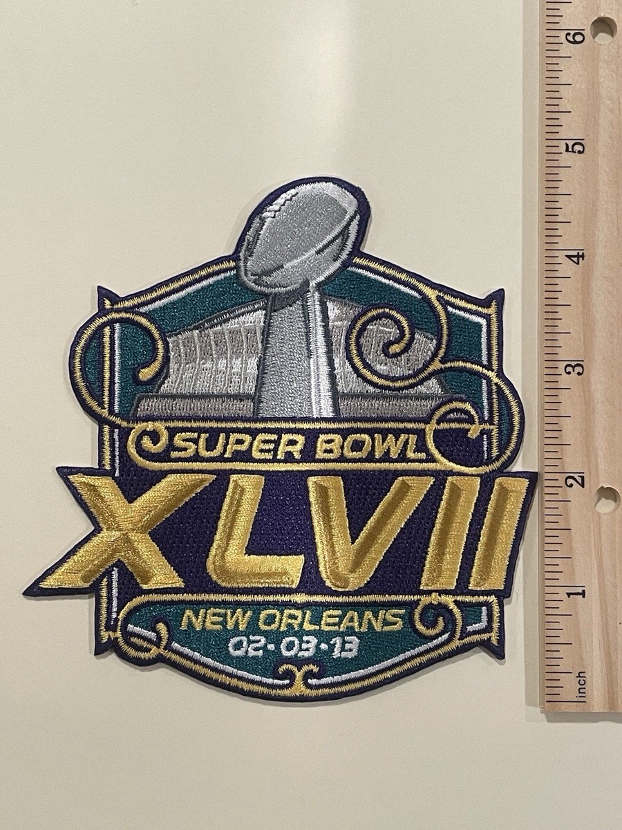 Vintage NFL Super Bowl XLVII Patch Baltimore Ravens San Francisco