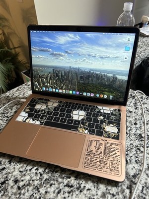 Apple MacBook Air Gold 13'' Laptop SSD Backlit Keyboard Webcam Bluetooth macOS
