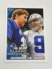 2010 Topps Football Classic Matchups - Eli Manning - New York Giants
