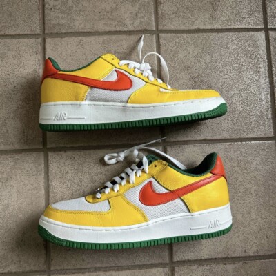 Vintage 2003 Nike Air Force 1 Low Carnival Yellow Size 9.5