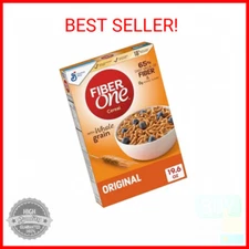 Fiber One Cereal, Original Bran, High Fiber Cereal Made with Whole Grain, 19.6 o
