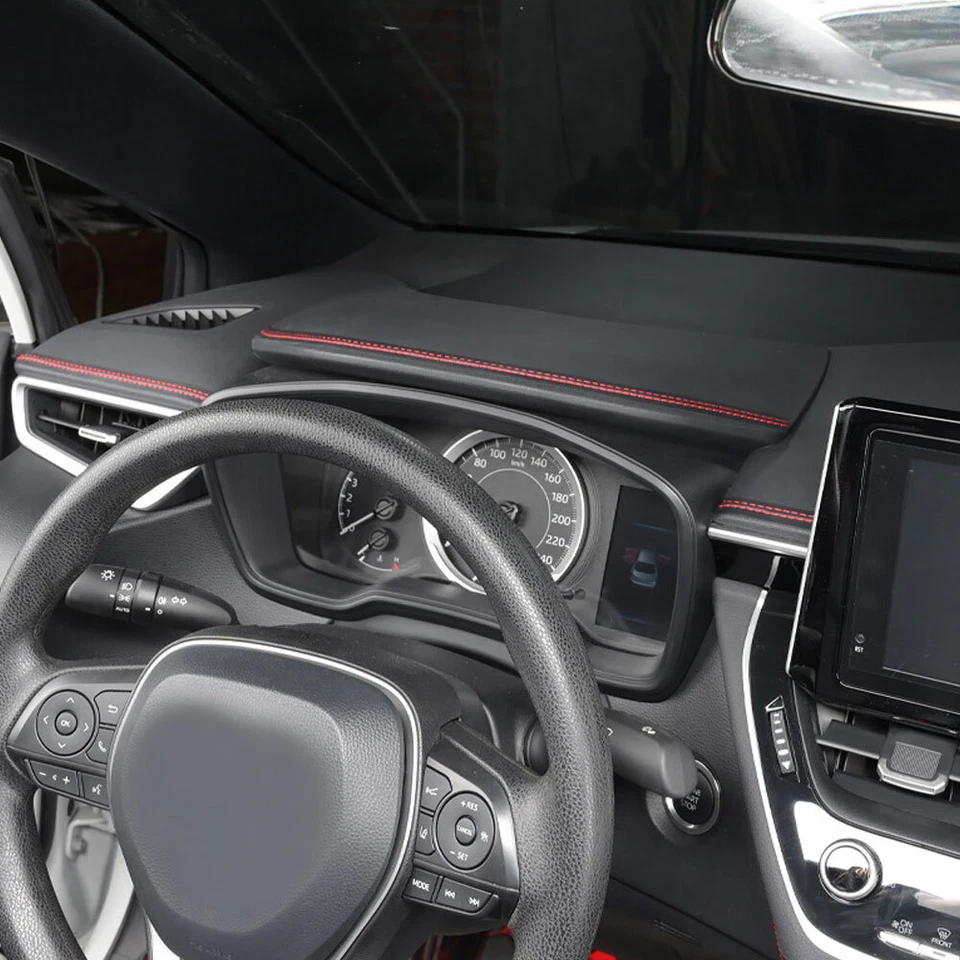 Car Door Dashboard Gap PU Leather Line Strip Sticker Mouldings Trim Accessories - Image 2 of 4