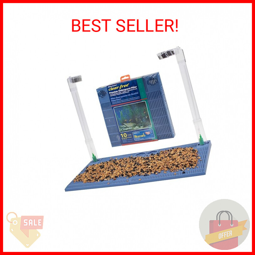 PennPlax Undergravel Aquarium Filter for 10 Gallon Tanks Two 9.5” x 9.5” Plat eBay