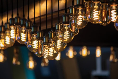 S9968 LED 4W =25W G30 Spiral Filament Globe Amber Nostalgic 120V Medium E26 - Picture 3 of 8