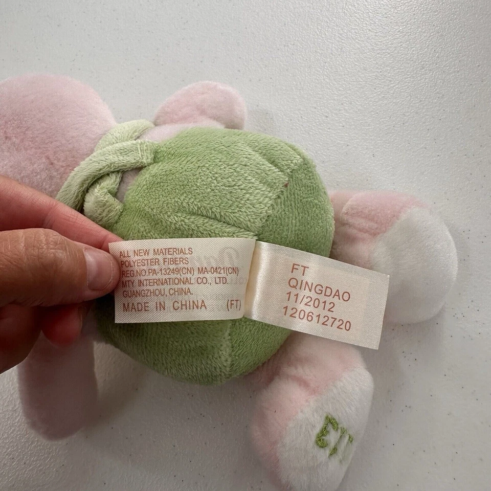 Juguete de peluche DanDee My First Easter Pink Bunny 2013 11" poliéster para bebés y niños Foto 4 de 4