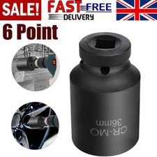 NEW 36mm Deep Impact Socket 1/2 Inch Drive 6 Point Hub Nuts Flywheel Tool Car UK