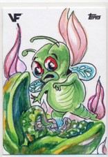 2025 Topps VeeFriends Chrome Sketch Card Mercado You're Gonna Die Fly zerocool