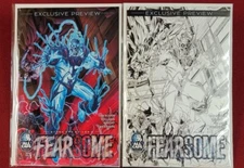 FEARSOME #1 PREVIEW BOOKS! Both Covers! ALL CAPS COMICS Ethan Van Sciver