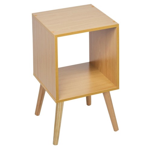 Wooden Storage Cube Bookcase Scandinavian Style Legs Living Room Bedroom Unit - Picture 4 of 24