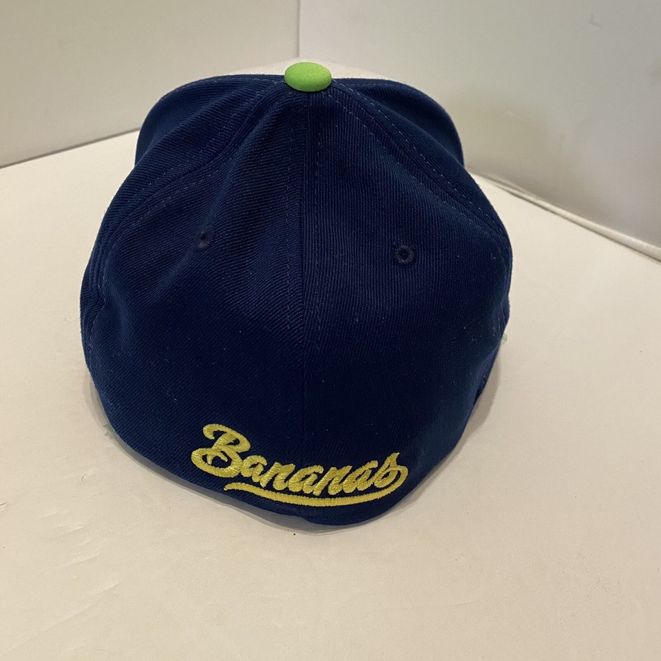 Savannah Bananas Hat Baseball Cap Navy White Lime Zephyr Stretch Flex