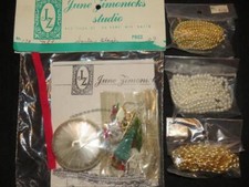 JUNE ZIMONICK'S STUDIO Christmas Ornament Craft "SANTA'S SLEIGH" Kit 173 - RARE