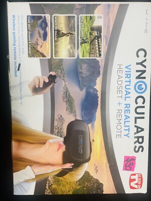 Cynoculars 3D Virtual Reality Headset Wireless Gaming Remote Compatible
