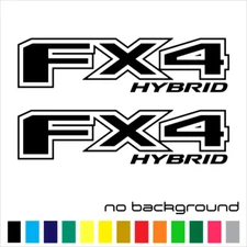2x FX4 Hybrid Sticker Vinyl Decal - Truck Off Road Bed Side F150 Offroad 4x4