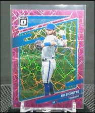 2021 Panini Optic Baseball Bo Bichette Prizm Pink Velocity /249 Blue Jays 