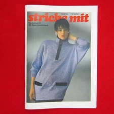 Knit with 10/89 Reprint Magazine Machine Knitting - Tips Knitting Machine