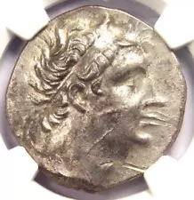 Ancient Bithynian Nicomedes III AR Tetradrachm Coin 127-94 BC - Certified NGC AU