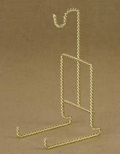 (6) CUP & SAUCER STAND BRASS Twisted Wire   Tripar 23-2455 Six Pack