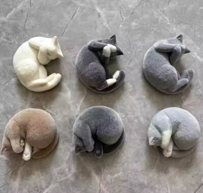 small cute cat Polymer Clay Molds Cake Decorating, Resin, plaster, soap, candle