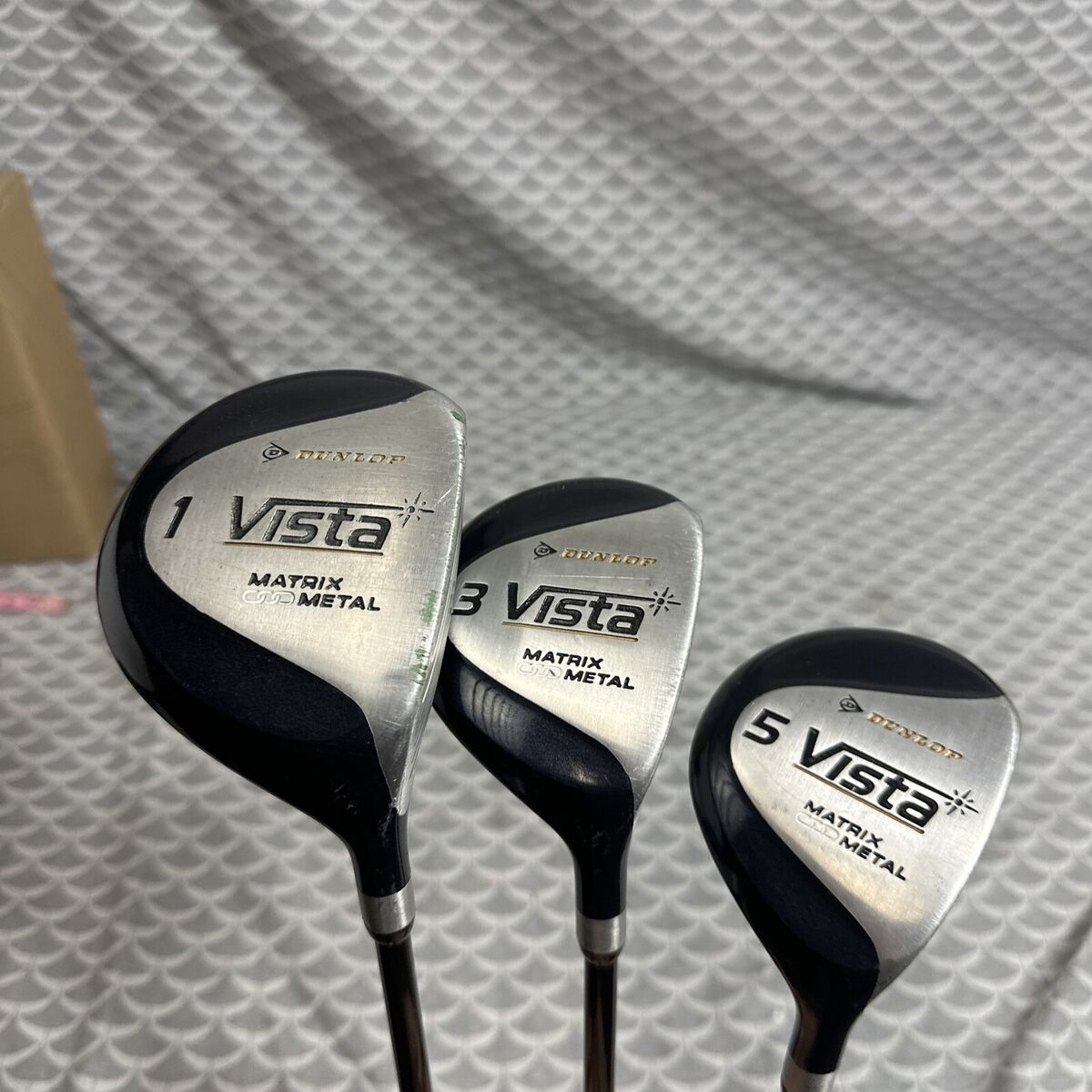 Set of 2 Dunlop Hi-Brid EZ 15° 3 & 17° 4 Woods Stiff Graphite Shafts + Grips Set of 2 Dunlop Hi-Brid EZ 15° 3 & 17° 4 Woods Stiff Graphite Shafts + Grips