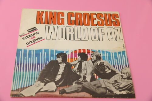 "SOLO COPERTINA WORLD OF OZ 7"" KING CROESUS ORIG ITALY 1968 EX DEBUT SINGLE" - Afbeelding 1 van 1