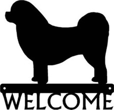 Tibetan Spaniel Dog Welcome Sign - Made in America - Outdoor Decor