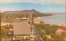 Waikiki Business Plaza Postcard Revolving Restaurant Skyscraper Honolulu, Hawaii