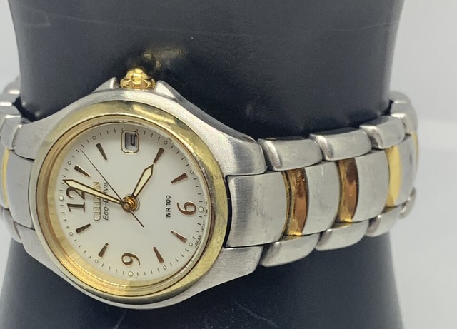 citizen eco drive wr 100 gold